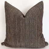 Scandi Brown & Blue Pillow Cover