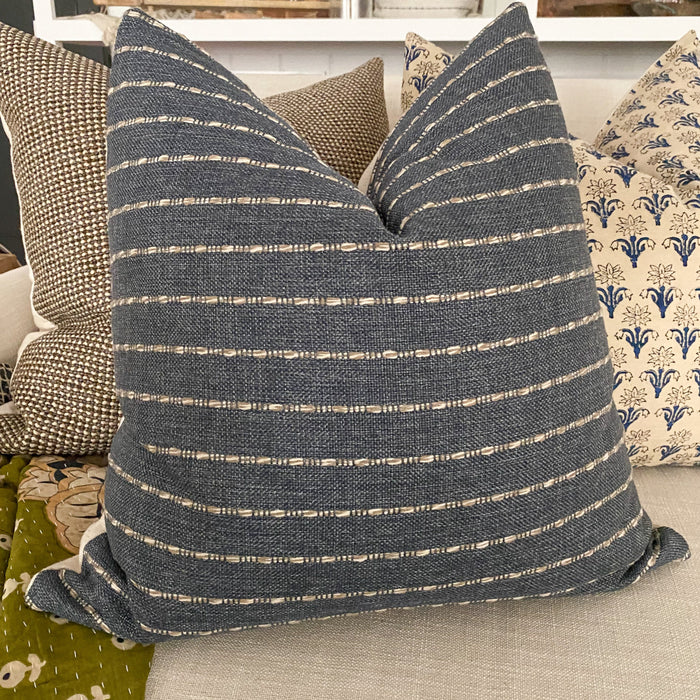Eloa Blue Pillow Cover