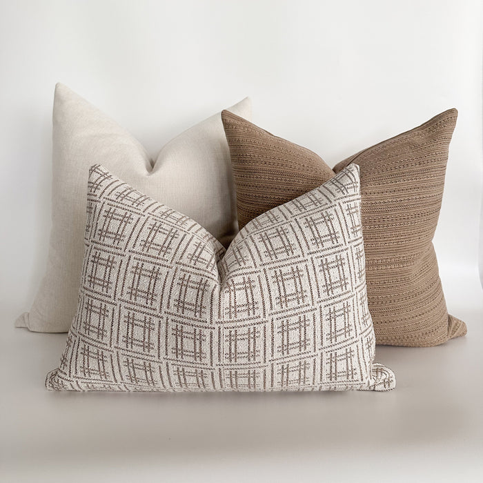 Crisscross White Pillow Cover