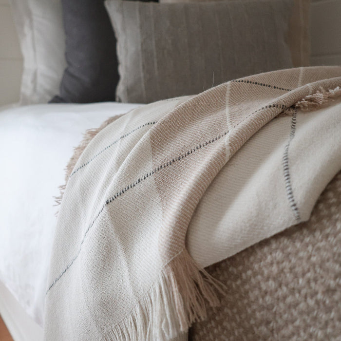 Tia Sand Alpaca Throw Blanket