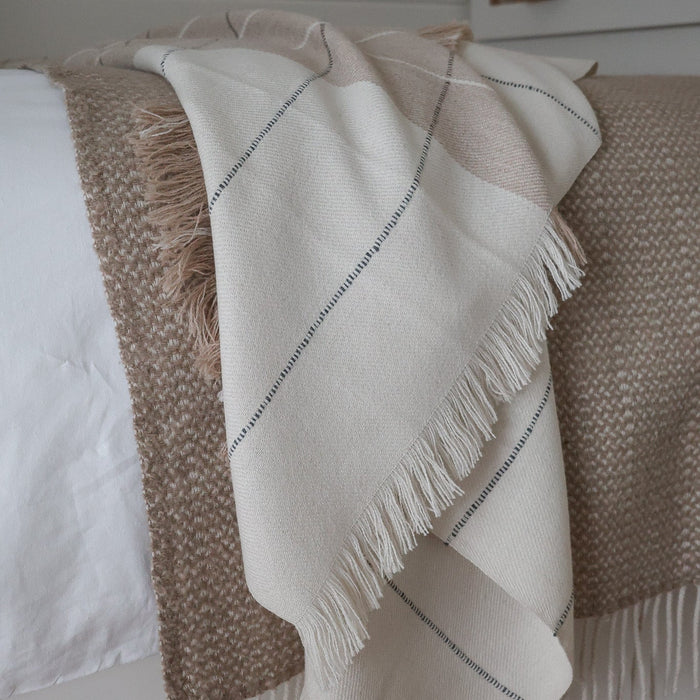 Tia Sand Alpaca Throw Blanket