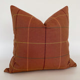 Pumpkin Spice Plaid Pillow Cover