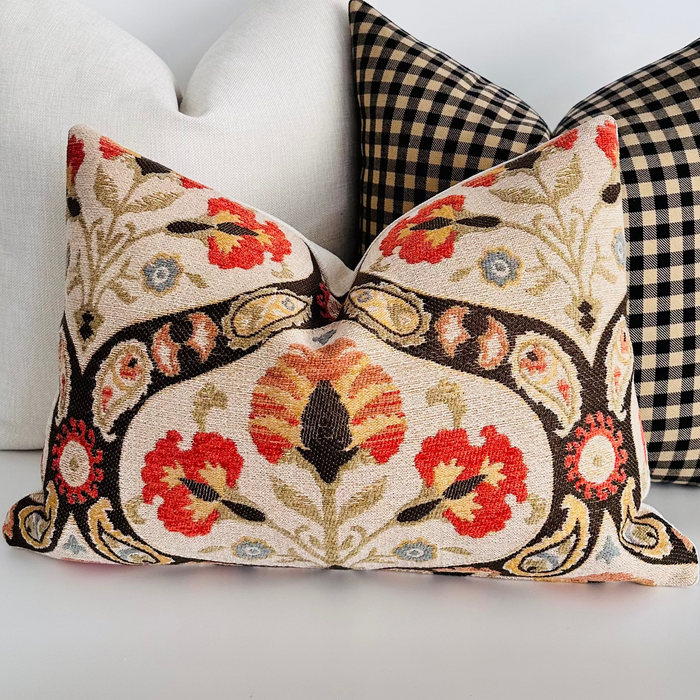 Medallion Floral Pillow Cover