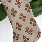 Russet Floral Holiday Stocking (Reversible Design)