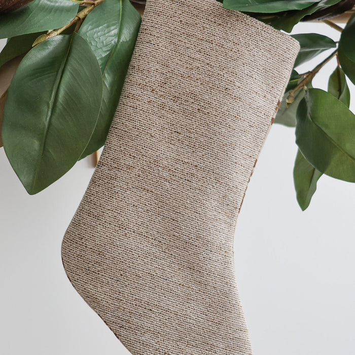 Russet Floral Holiday Stocking (Reversible Design)