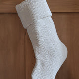 Textured White Christmas Stocking | Heritage Design