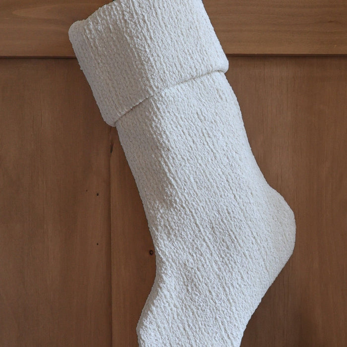 Textured White Christmas Stocking | Heritage Design