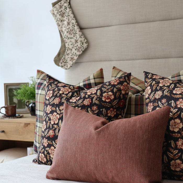 Evelyn Rose Block Print Pillow Cover