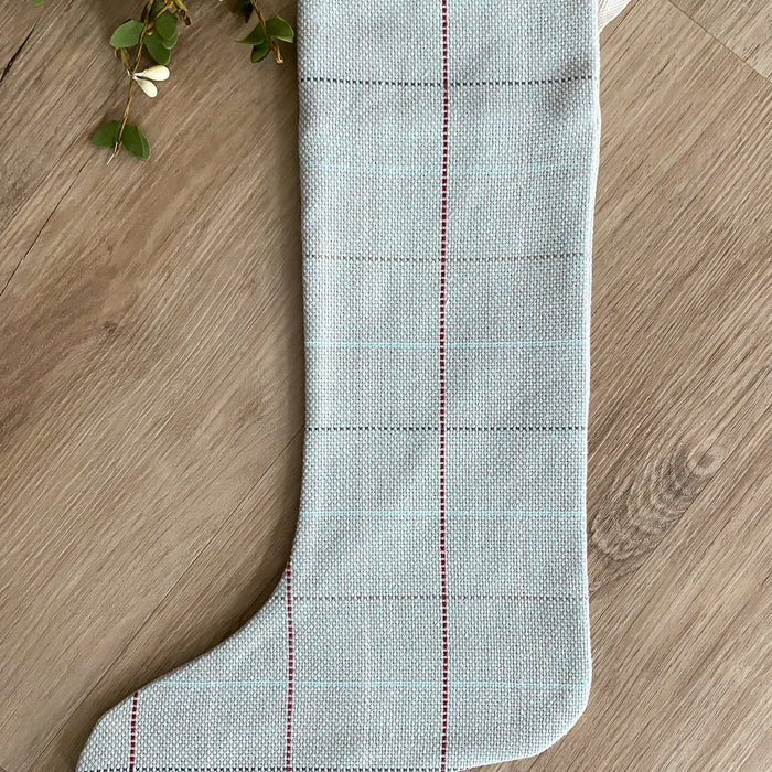 Baby Blue | Small Minimal Style Christmas Stocking