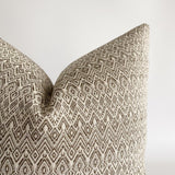 West Beach | Brown Pillow Cover