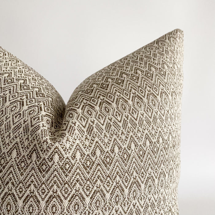 West Beach | Brown Pillow Cover
