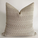 West Beach | Brown Pillow Cover