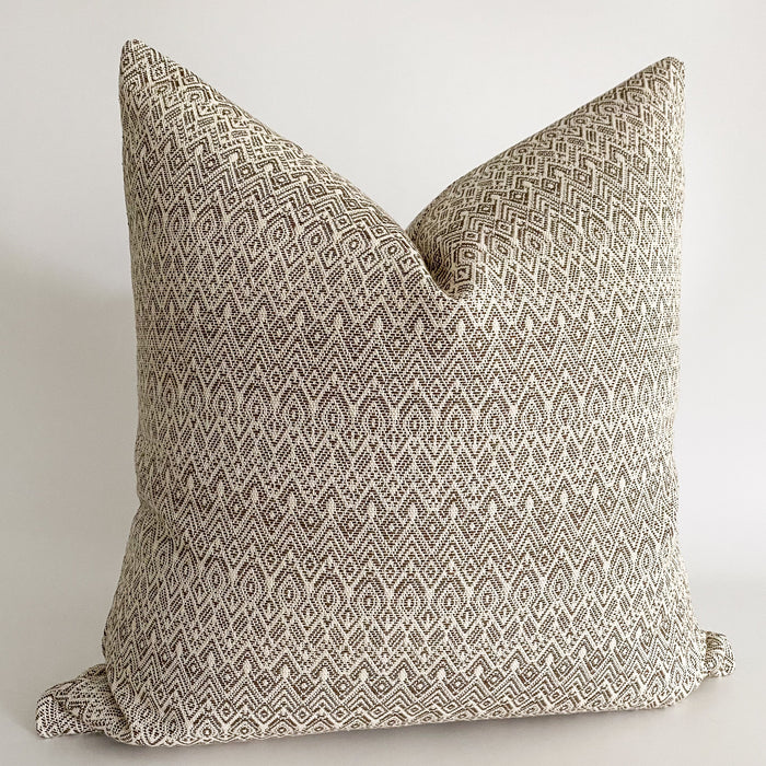 West Beach | Brown Pillow Cover