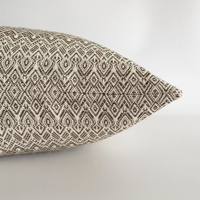 West Beach | Brown Pillow Cover