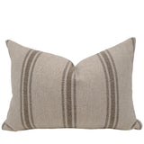 Maran Taupe Stripe Pillow Cover
