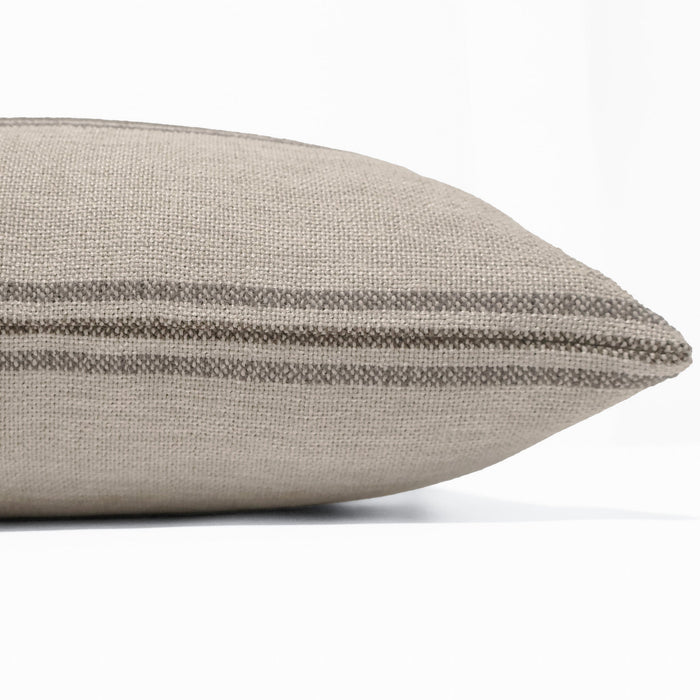 Maran Taupe Stripe Pillow Cover
