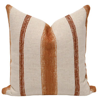Terracotta Grain Sack Pillow Cover