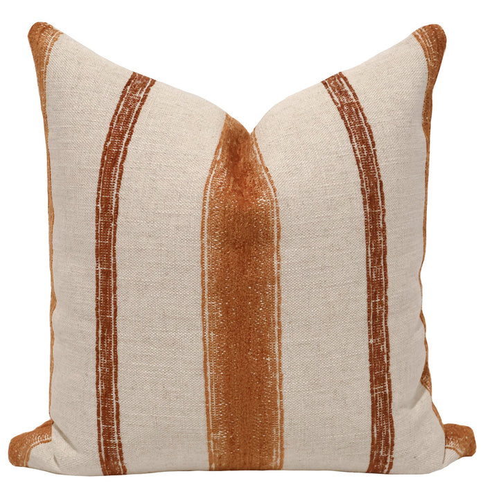 Terracotta Grain Sack Pillow Cover