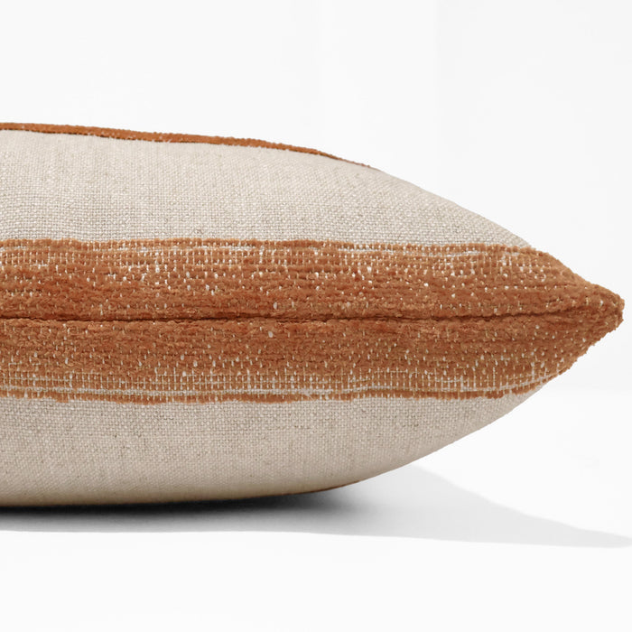 Terracotta Grain Sack Pillow Cover