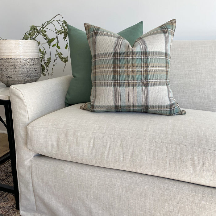 Solid Canvas | Green Pillow Cover