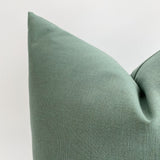 Solid Canvas | Green Pillow Cover