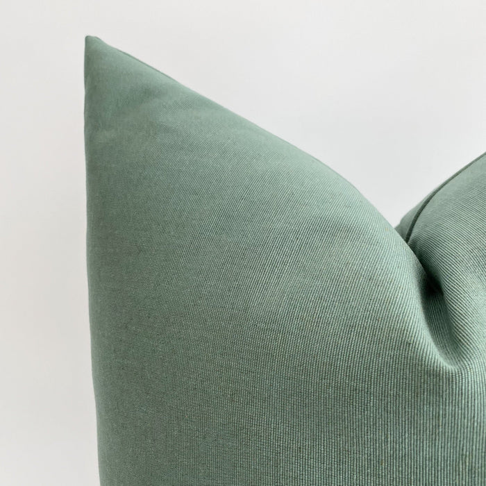 Solid Canvas | Green Pillow Cover