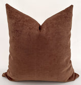 Washed Rust Velveteen Pillow Cover