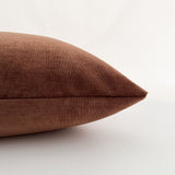 Washed Rust Velveteen Pillow Cover