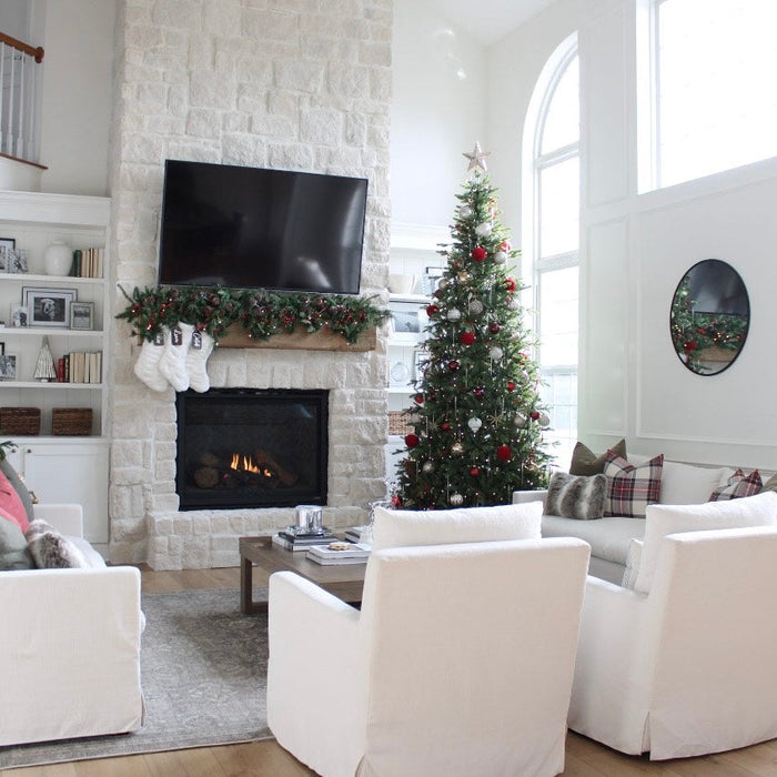 Red Plaid Christmas Pillow Cover