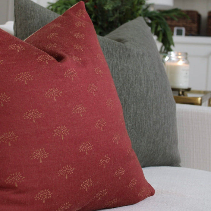 Vintage Red Pillow Cover