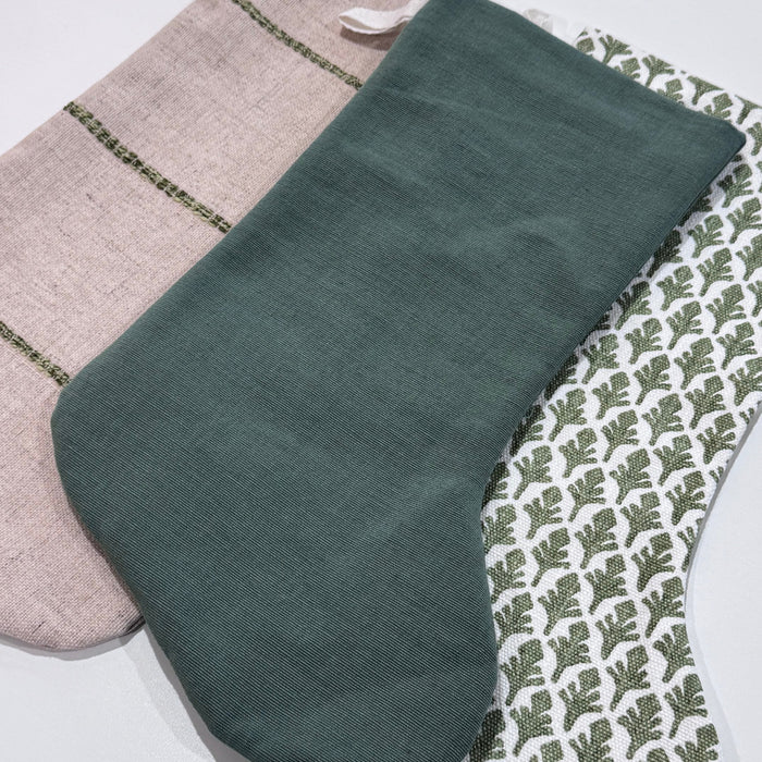 Boho Stocking Greens Set Of Three