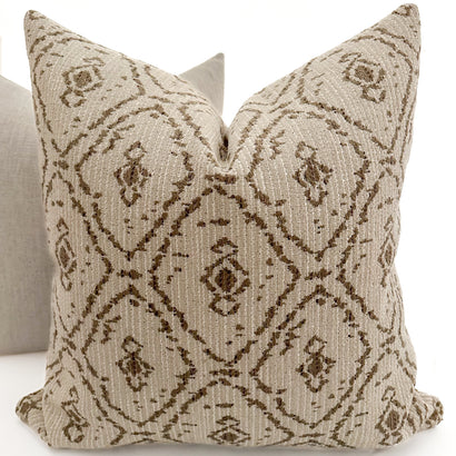 Jemila | Brown Pillow Cover