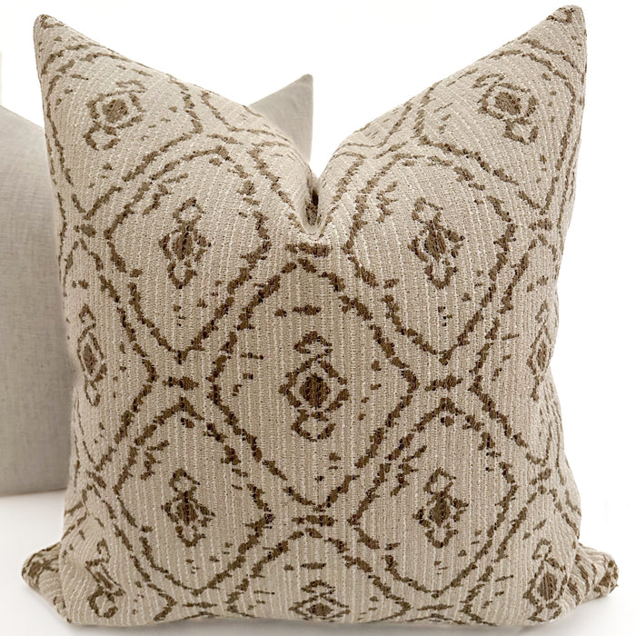 Jemila | Brown Pillow Cover
