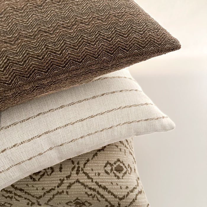 Jemila | Brown Pillow Cover