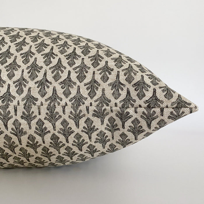 Leaf | Charcoal Pillow Cover