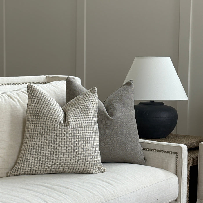 Gentleman's Checkered Plaid Pillow Cover