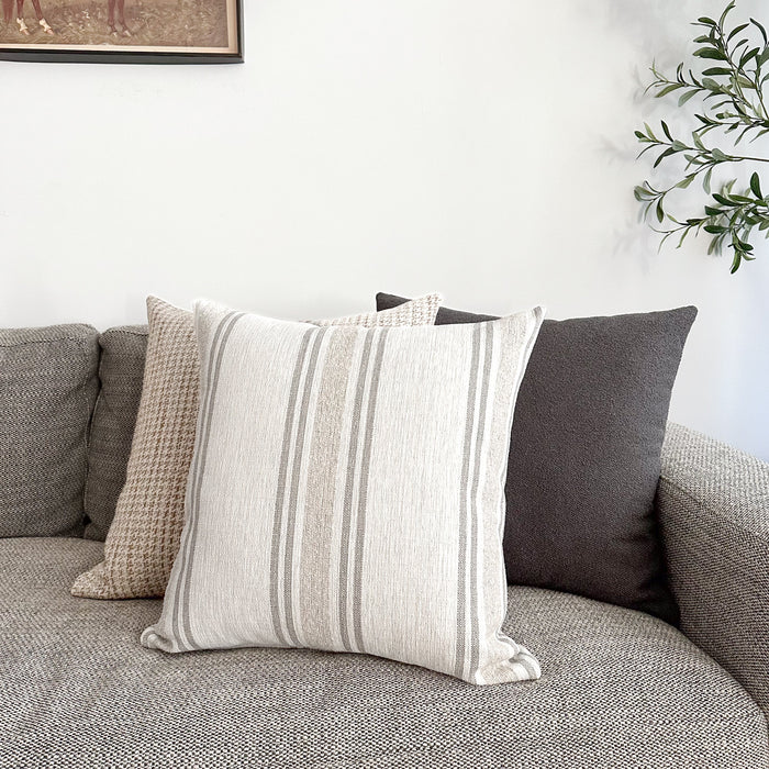 Timeless Stripe | Neutral Indoor/Outdoor Pillow Cover