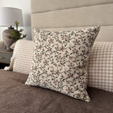 Amaryllis Block Print Pillow Cover