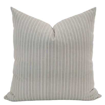 Gray Stripe Vertical Pillow Cover