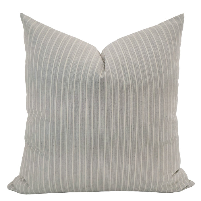 Gray Stripe Vertical Pillow Cover