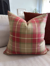 Country Christmas Plaid Pillow Cover