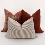 Country Christmas Plaid Pillow Cover