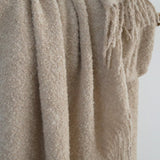 Boucle Alpaca Throw Blanket