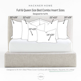 Bed Pillow Insert Combo Shams, Squares & Lumbar
