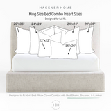 Bed Pillow Insert Combo Shams, Squares & Lumbar