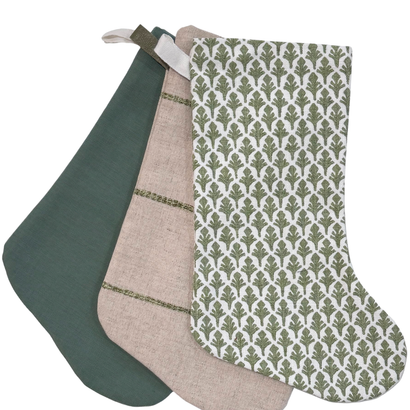 Boho Stocking Greens Set Of Three