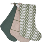 Boho Stocking Greens Set Of Three