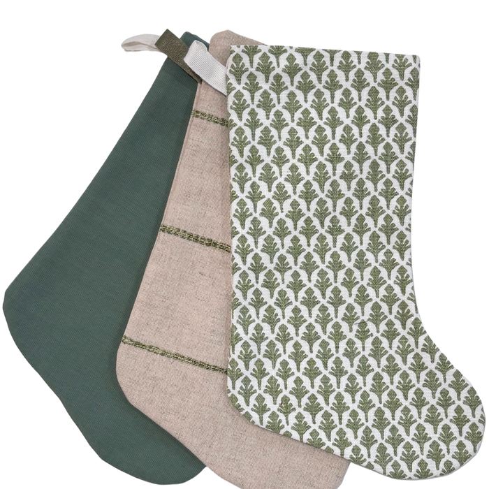 Boho Stocking Greens Set Of Three