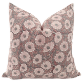 Lucy Lou Block Print Floral Pillow Cover