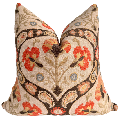 Medallion Floral Pillow Cover